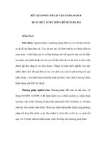 KẾT QUẢ PHẪU THUẬT VẸO CỔ BẨM SINH DO CO RÚT CƠ ỨC ĐÒN CHŨM Ở TRẺ EM ppt