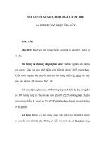 MỐI LIÊN QUAN GIỮA HELICOBACTER PYLORI VÀ CHUYỂN SẢN RUỘT Ở DẠ DÀY TÓM TẮT pps