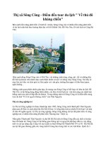 Thị xã Sông Công - Điểm đến tour du lịch doc