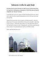 Indonesia và dấu ấn nghệ thuật docx