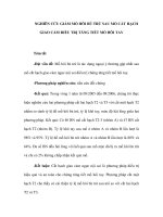 NGHIÊN CỨU GIẢM MỒ HÔI BÙ TRỪ SAU MỔ CẮT HẠCH GIAO CẢM ĐIỀU TRỊ TĂNG TIẾT MỒ HÔI TAY ppsx