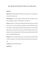 ĐIỀU TRỊ HẸP CHỖ NỐI BỂ THẬN-NIỆU QUẢN Ở TRẺ SƠ SINH potx