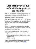 Giao thông vận tải của nước và Khoáng sản tại các nhà máy ppt