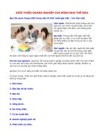 GIỚI THIỆU DOANH NGHIỆP CỦA MÌNH NHƯ THẾ NÀO pot