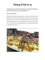 Những lễ hội kỳ lạ ppt