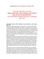 KHÁI QUÁT VỀ LỊCH SỬ NƯỚC MỸ Chương 9: Bất mãn và cải cách pdf