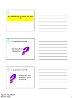 Bài 2: HÀM SẢN XUẤT VÀ NHỮNG ỨNG DỤNG (tiếp) doc