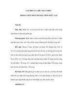 VAI TRÒ CỦA SIÊU ÂM 3 CHIỀU TRONG CHẨN ĐOÁN RÒ HẬU MÔN PHỨC TẠP ppsx