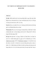 CÁC VI KHUẨN GÂY NHIỄM KHUẨN HUYẾT VÀ SỰ ĐỀ KHÁNG KHÁNG SINH potx