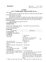 Bộ giáo án lớp 4 năm học 2010 - 2011 - tuần 33 ppt