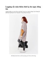 Legging sắc màu thêm chút lạ cho ngày đông ấm potx