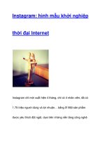 Instagram: hình mẫu khởi nghiệp thời đại Internet docx