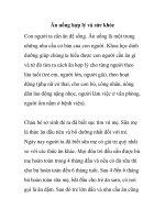 Ăn uống hợp lý và sức khỏe docx