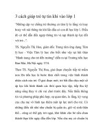 3 cách giúp trẻ tự tin khi vào lớp 1 docx