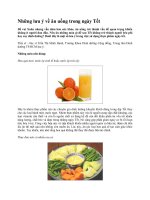 Những lưu ý về ăn uống trong ngày Tết pptx