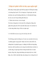 Giúp trẻ phát triển tư duy qua ngôn ngữ pot