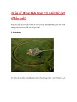 Bí ẩn về 10 tàn tích tuyệt vời nhất thế giới ppt