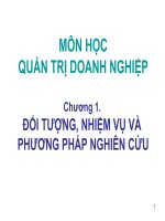 QUẢN TRỊ DOANH NGHIỆP - Chương 1 pps