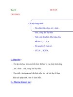 Giáo Án Toán Học :đại số 6 Tiết 38+39 ppt