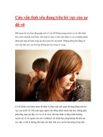 Cứu vãn tình yêu đang trên bờ vực của sự đổ vỡ. ppt