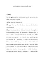 PHƯƠNG PHÁP LỌC MÁU LIÊN TỤC pdf