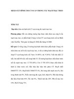 KHẢO SÁT HÌNH ẢNH CT SCAN TRONG TẮC MẠCH MẠC TREO docx