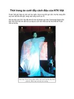 Thời trang áo cưới đầy cách điệu của NTK Việt potx