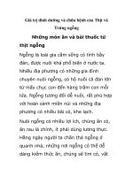 Giá trị dinh dưỡng và chữa bệnh của Thịt và Trứng ngỗng doc