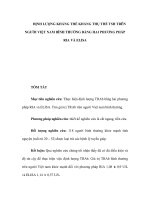 ĐỊNH LƯỢNG KHÁNG THỂ KHÁNG THỤ THỂ TSH TRÊN NGƯỜI VIỆT NAM BÌNH THƯỜNG BẰNG HAI PHƯƠNG PHÁP RIA VÀ ELISA doc