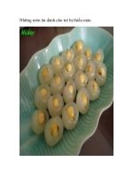 Những món ăn dành cho trẻ bị thiếu máu docx