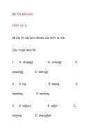 ĐỀ THI ĐẠI HỌC TEST 16 (1) ppt