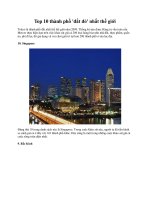 Top 10 thành phố ''''đắt đỏ'''' nhất thế giới ppsx