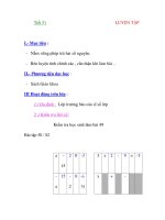 Giáo Án Toán Học :đại số 6 Tiết 51+52 ppt