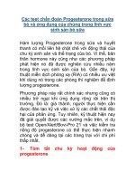 Các test chẩn đoán Progesterone trong sữa bò ppt