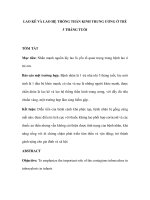 LAO KÊ VÀ LAO HỆ THỐNG THẦN KINH TRUNG ƯƠNG Ở TRẺ 5 THÁNG TUỔI pptx