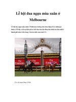 Lễ hội đua ngựa mùa xuân ở Melbourne pps