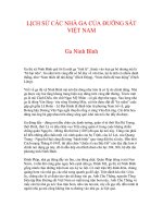 LỊCH SỬ CÁC NHÀ GA CỦA ĐƯỜNG SẮT VIỆT NAM - Ga Ninh Bình pptx