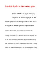 Các bài thuốc trị bệnh đơn giản pptx