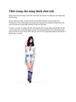 Thời trang cho nàng thích chơi trội ppsx