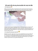 Kế sách để chia tay làn da dầu khi mùa hè đến ppsx