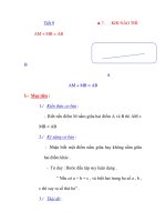 giáo án toán học: hình học 6 tiết 9+10 pptx