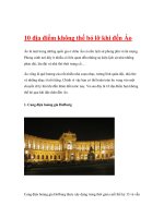 10 địa điểm không thể bỏ lỡ khi đến Áo pptx