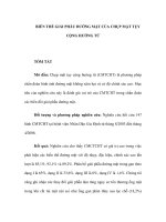 BIẾN THỂ GIẢI PHẪU ĐƯỜNG MẬT CỦA CHỤP MẬT TỤY CỘNG HƯỞNG TỪ pdf