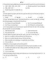 Đề thi trắc nghiệm môn Kinh tế vĩ mô - Đề số 10 doc