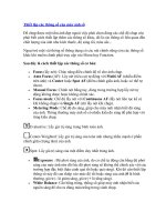 Thiết lập các thông số của máy ảnh số pot