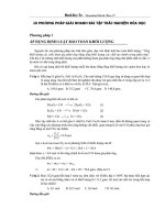 10 phương pháp nhanh bài tập trắc nghiệm hóa học