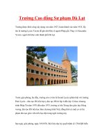 Trường Cao đẳng Sư phạm Đà Lạt ppsx