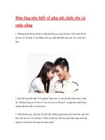 Đàn ông nên biết về phụ nữ, tình yêu và cuộc sống ppsx