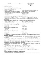 Đề Kiểm Tra Một Tiết Môn: Vật Lý 7 docx