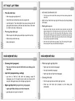 KỸ THUẬT LẬP TRÌNH Yêu cầu môn học: • Nắm vững ngôn ngữ lập trình C • pptx